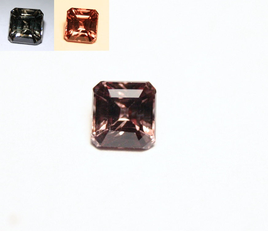 Colour Change Garnet 0.66ct Rare Scintillating Emerald Cut Fine Gem Tanzania 4x4mm