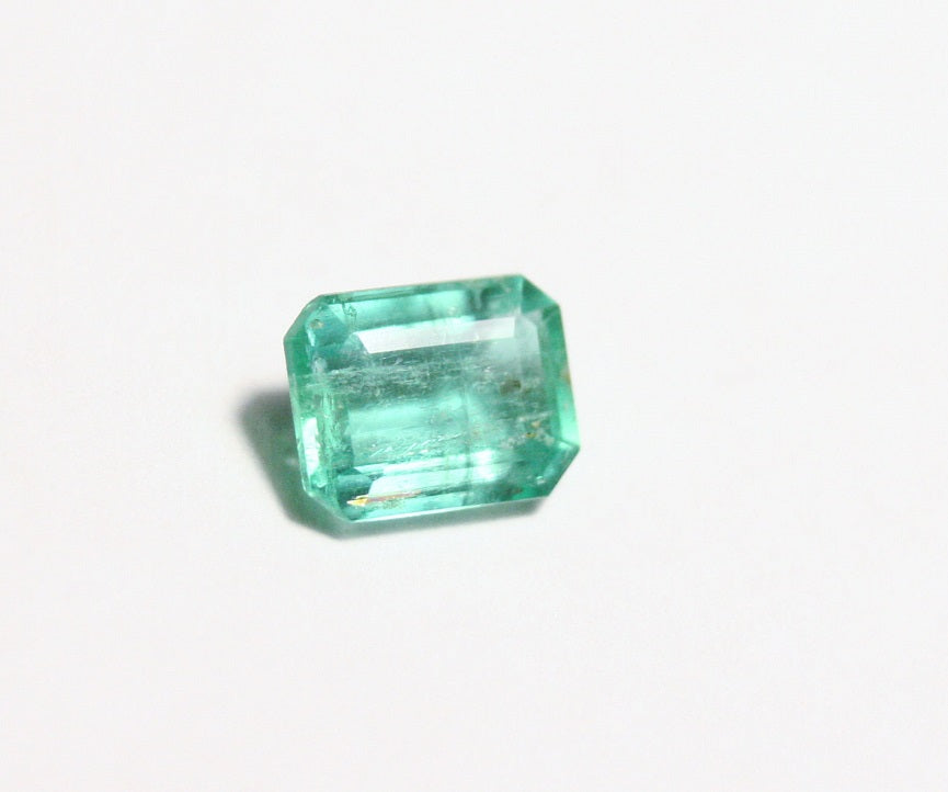 Panjshir Valley Emerald 0.63ct Rare Natural Emerald Cut Genuine Afghan Emerald 6x5mm