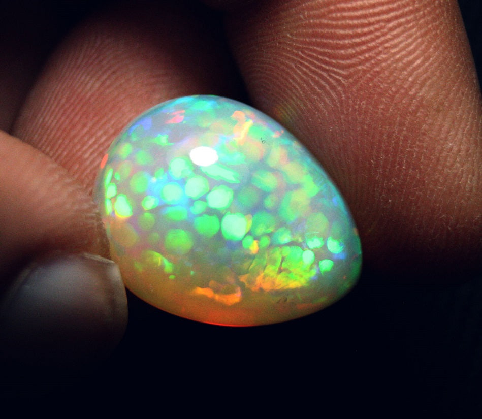 20ct Welo Crystal Opal Cabochon Rare Inverted Honeycomb Digit Natural Opal Video