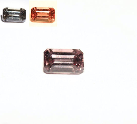 Colour Change Garnet 0.67ct Rare Scintillating Emerald Cut Fine Gem Tanzania 6x3mm