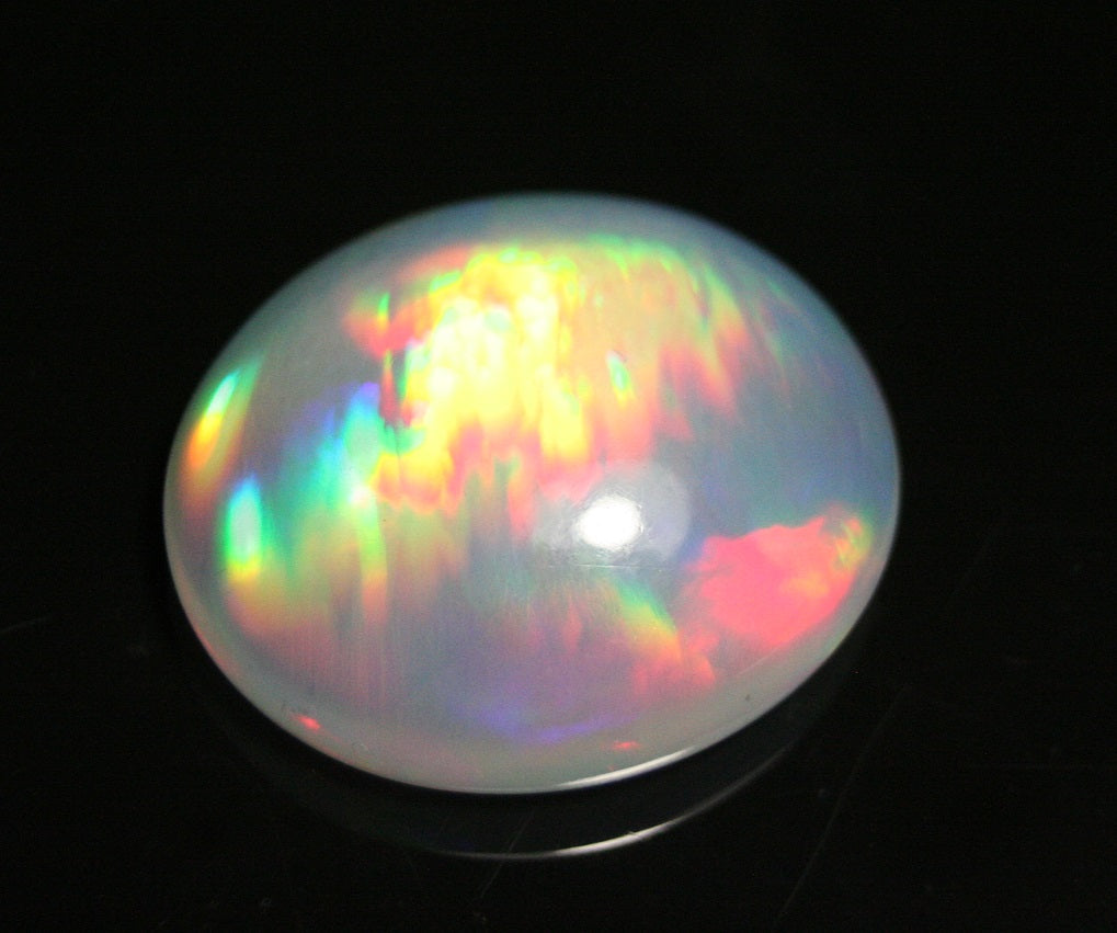 20.4ct Welo Crystal Opal Cabochon Rare 3D Micro Honeycomb AAAA Jelly Opal