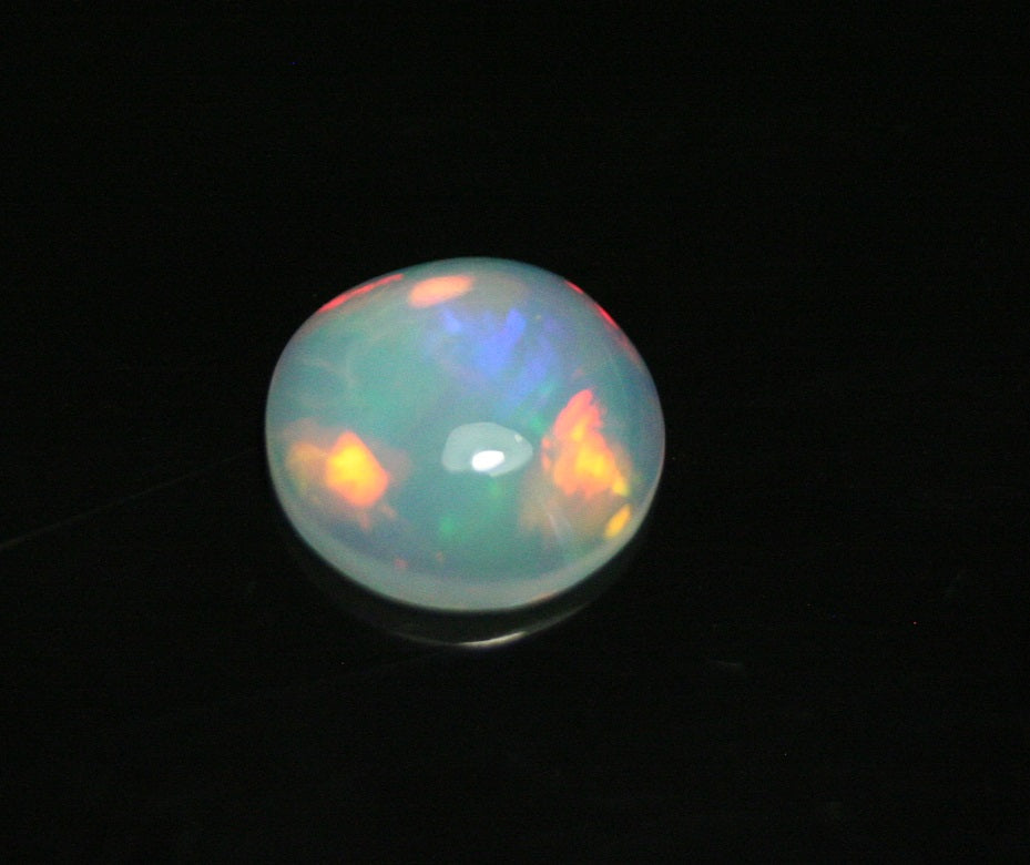 1.5ct Welo Crystal Opal Cabochon - Rainbow Button AAA Jelly Opal - See Video 9x9mm