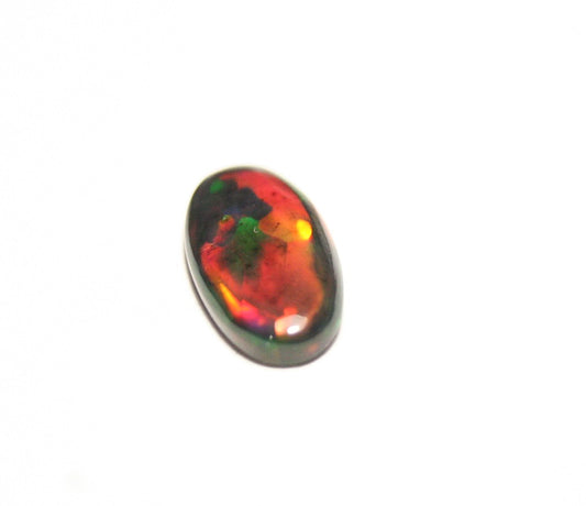 1.4ct Black Welo Opal Cabochon Stunning Rainbow Flash AAA Natural Opal