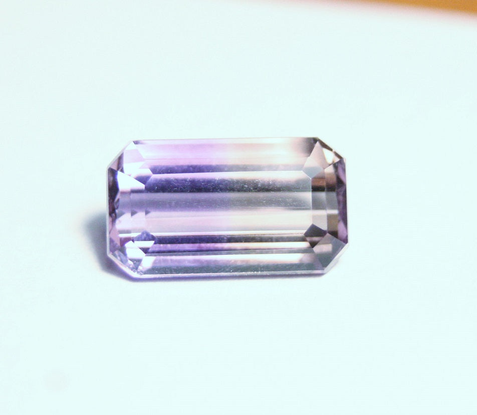 5.22ct Bolivian Ametrine Lovely Clean BiColour Emerald Cut Gem Stone Natural Ametrine