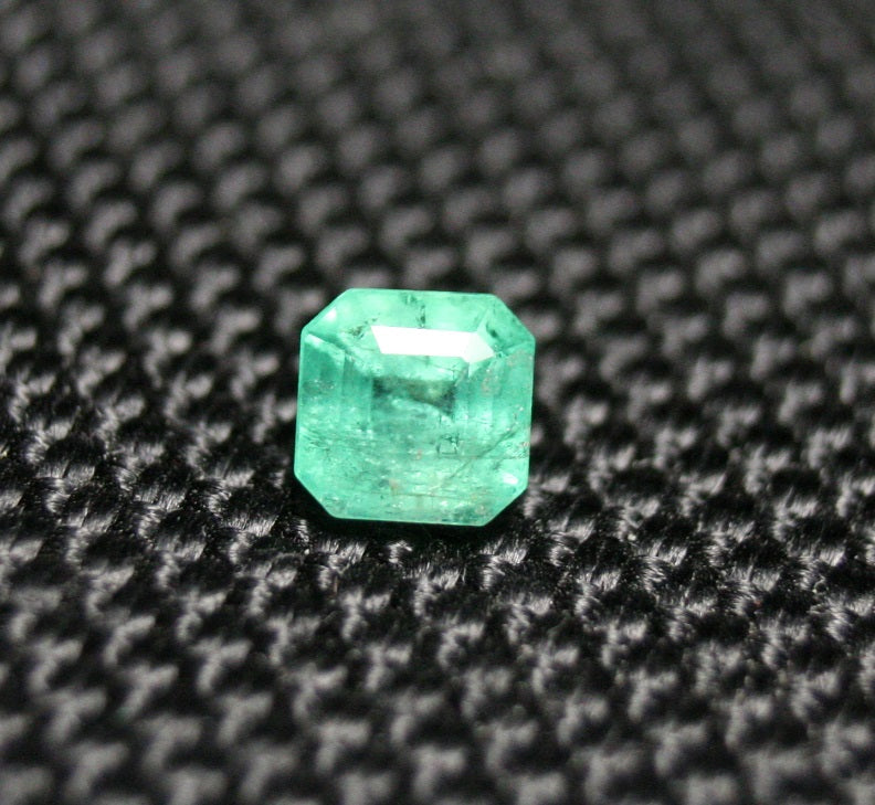 Panjshir Valley Emerald 0.56ct Rare Natural Emerald Cut Genuine Afghan Emerald 4x4mm