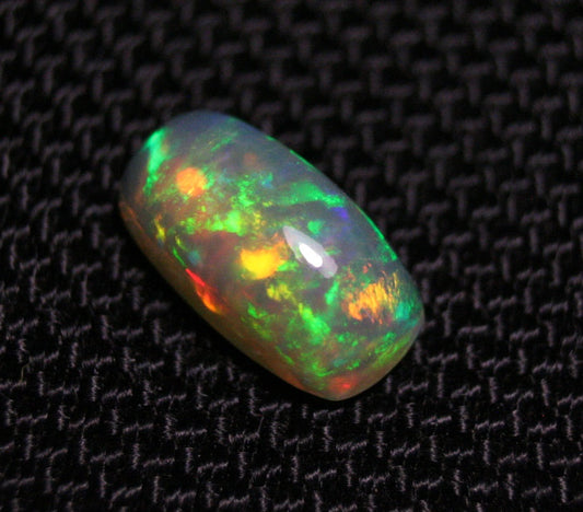 2.6ct Welo Crystal Opal Cabochon Neon Loaf Natural Ethiopian Opal Video 12x7mm