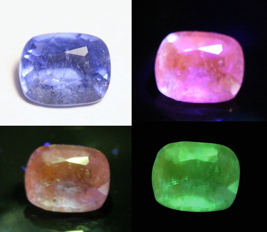 0.58ct Faceted Hackmanite Rare Fluorescent & Phosphorescent Gem Grade Sodalite Myanmar - Glow in the Dark