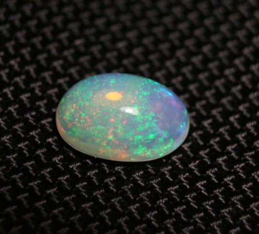 2.07ct Welo Crystal Opal Cabochon Neon Confetti Natural Ethiopian Opal See Video 12x8mm