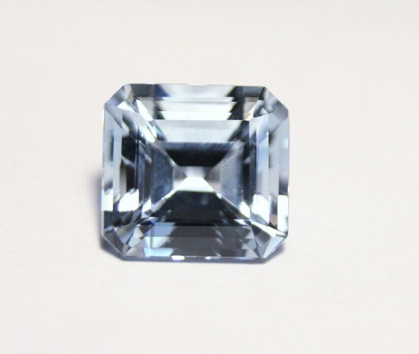 Aquamarine 6.3ct Mozambique Scintillating Emerald Cut Natural Untreated Beryl