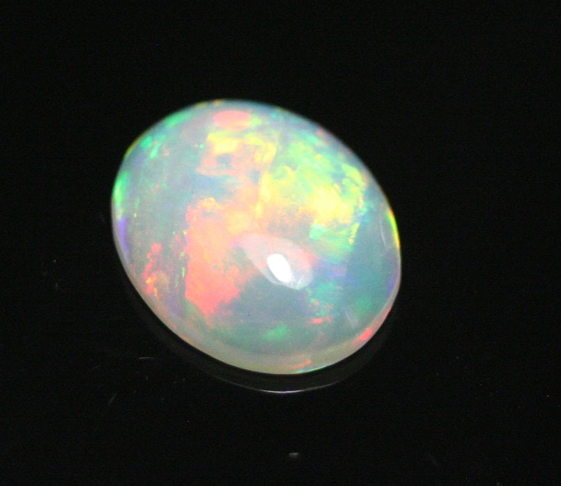 2.3ct Welo Crystal Opal Cabochon - Rainbow Blaze AAA Jelly Opal - See Video 12x10mm