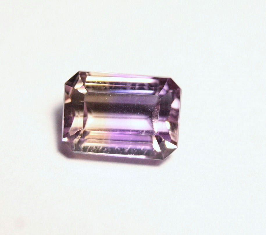 3.3ct Bolivian Ametrine Lovely Clean BiColour Emerald Cut Gem Stone Natural Ametrine