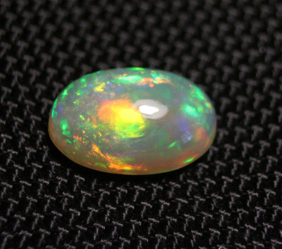 4.3ct Welo Crystal Opal Cabochon Neon Blaze Natural Opal See Video 15x10mm