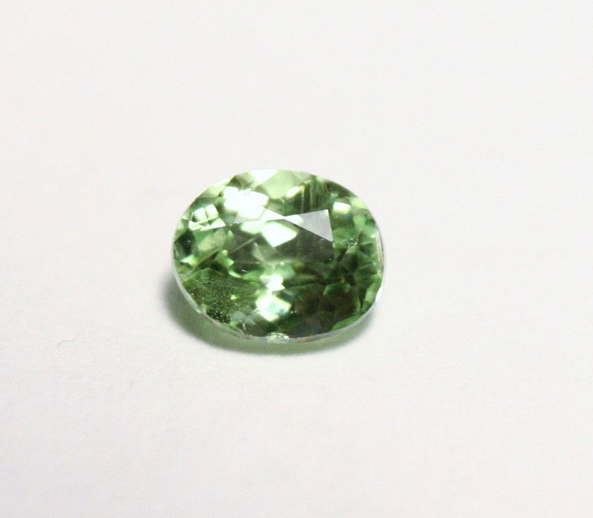 Kornerupine 0.35ct AAA Rare Natural Prismatine Fine Faceted Gem Tanzania, Mint Green 4.5x3.5mm