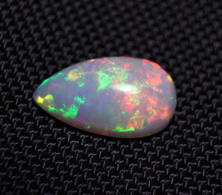 7.9ct Welo Grey Base Opal Cabochon Rainbow Blaze AAA Natural Opal See Video