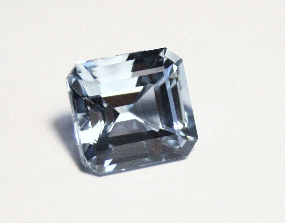 Aquamarine 6.3ct Mozambique Scintillating Emerald Cut Natural Untreated Beryl