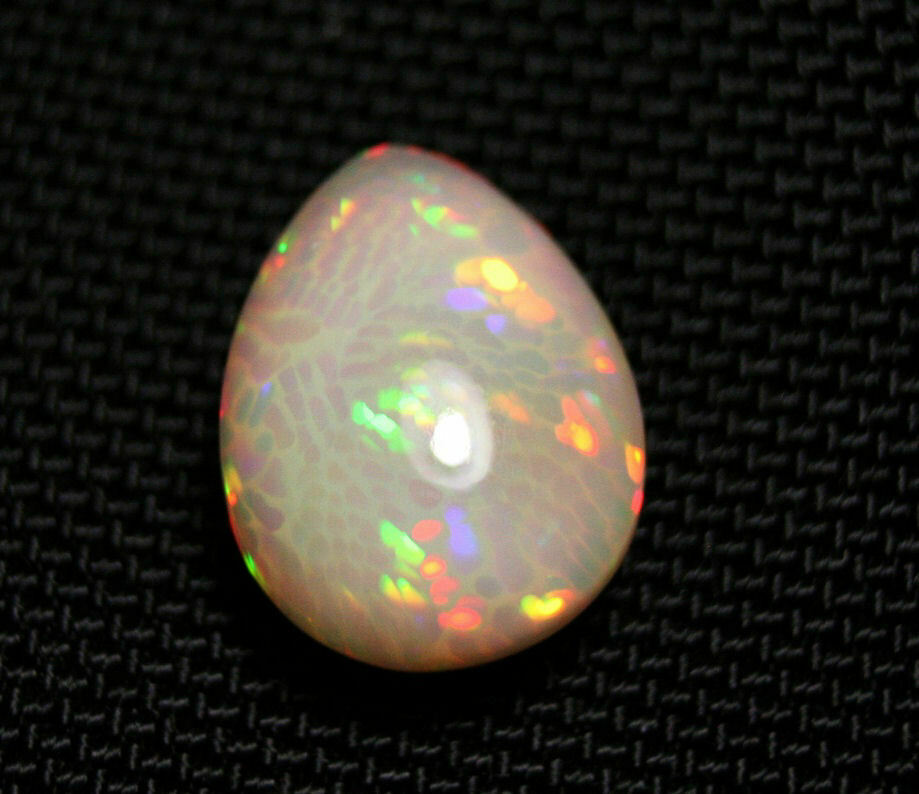 Welo Precious Opal Cabochon 17.9ct Supreme AAAA Grade Opal Honeycomb Swirl