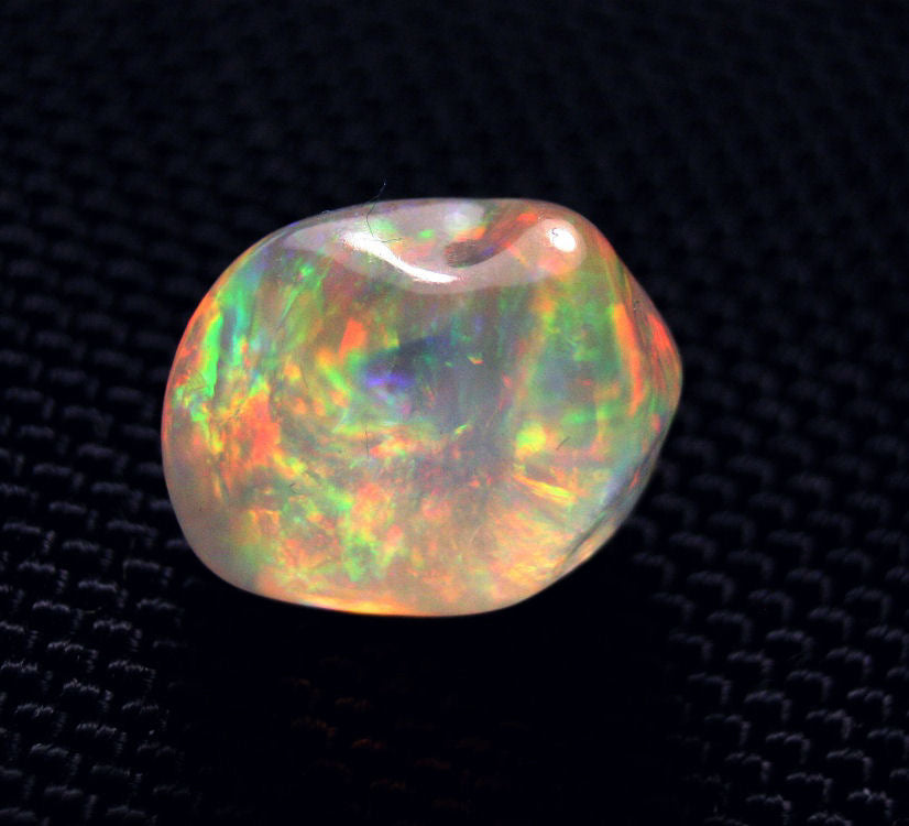 11ct Rare Mexican Contraluz Precious Opal Stunning Rutile Water Opal See Video