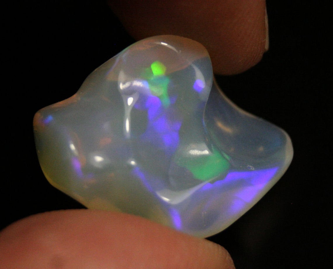 Welo Hand Carved Crystal Opal Neon Nugget at Clearwatergems