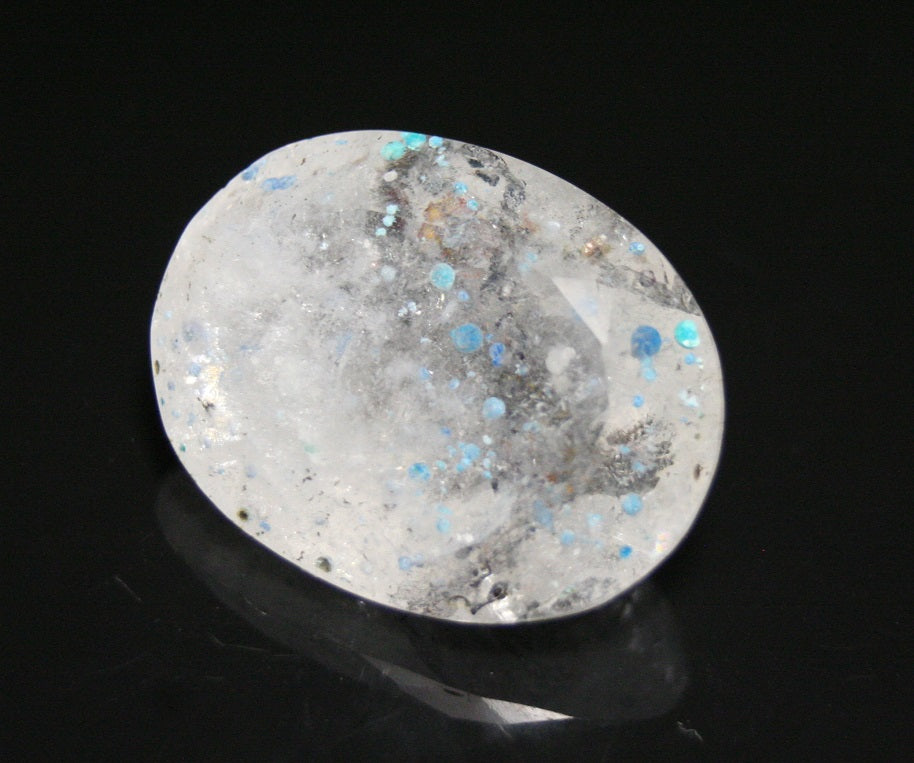 Paraiba Quartz - Rare Faceted Quartz with Gilalite inclusions