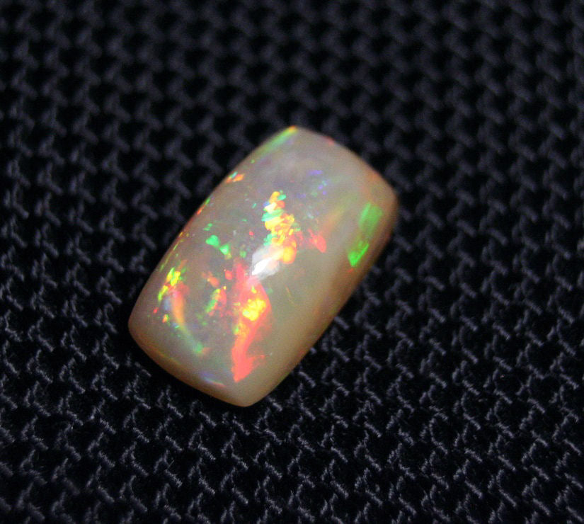 3.5ct Mezezo Precious Opal Cabochon Rainbow Mosaic Rare Natural Opal See Video