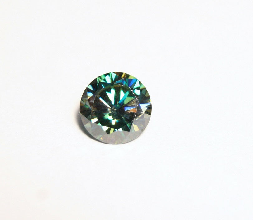 Moissanite Beautiful Precision Cut Round Gem at Clearwatergems