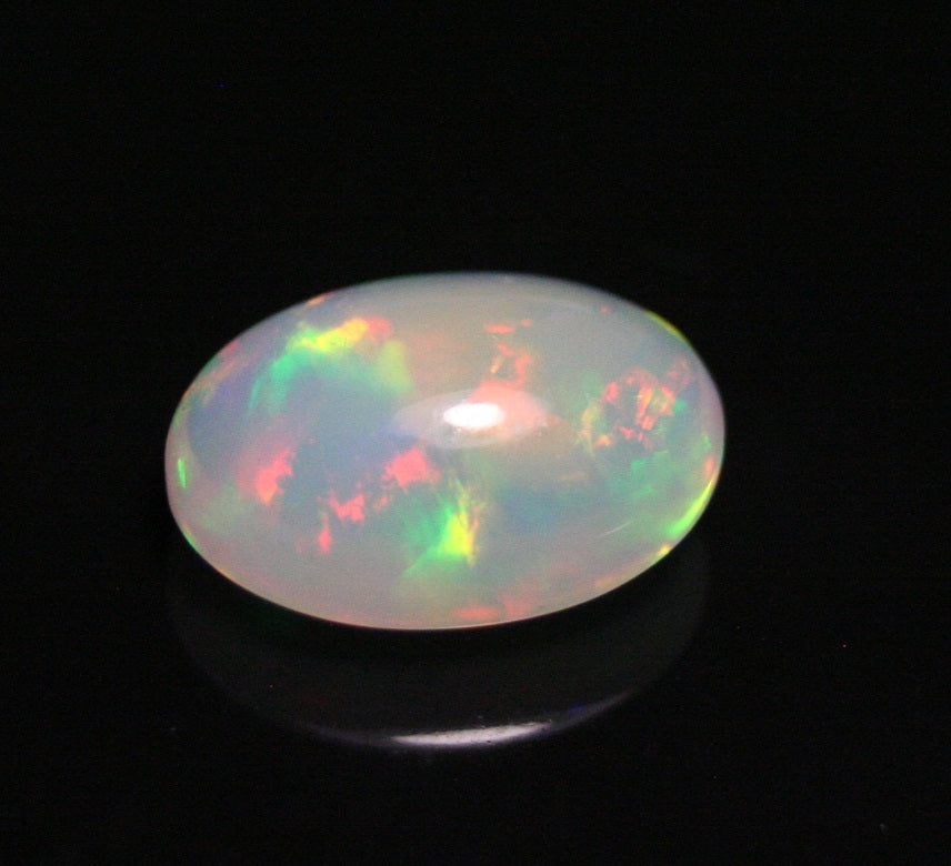 4.22ct Welo Crystal Opal Cabochon - Rainbow Flash AAA Jelly Opal - See Video