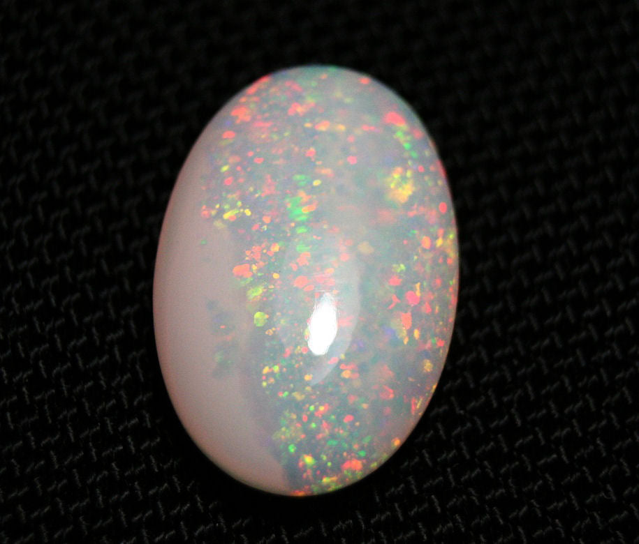 10.8ct Welo Precious Opal Cabochon Rainbow Confetti Natural Ethiopian Opal Video