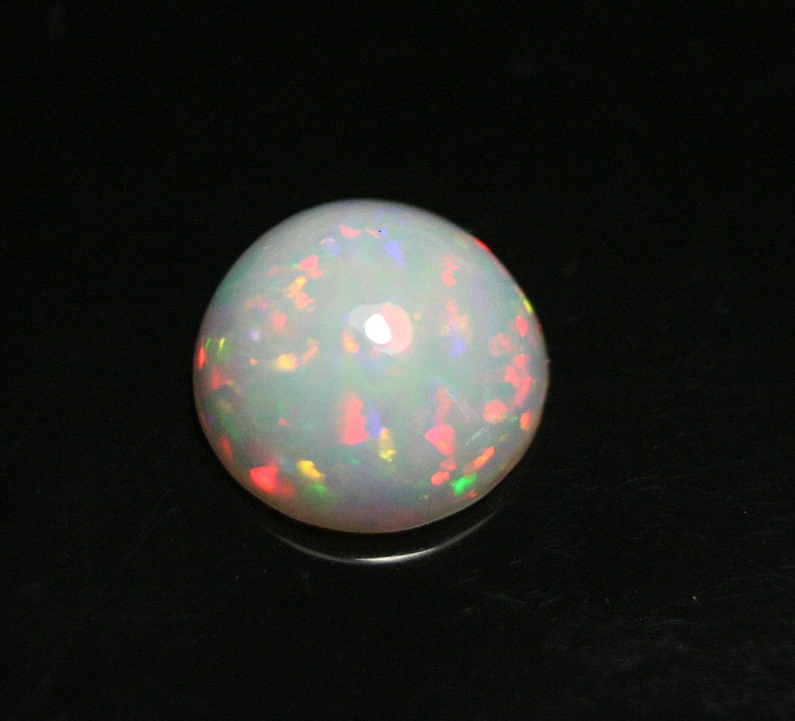 2.5ct Welo Precious Opal Cabochon - Rainbow Confetti AAA Jelly Opal - See Video 10x10mm