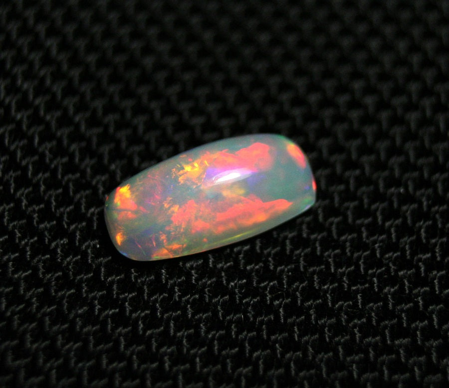 2.37ct Welo Crystal Opal Cabochon Rainbow Bar Natural Opal See Video 14x6mm