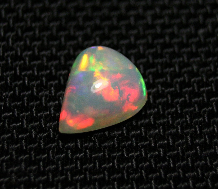 2.11ct Welo Crystal Opal Cabochon Rainbow Pear Natural Opal See Video 11x9mm