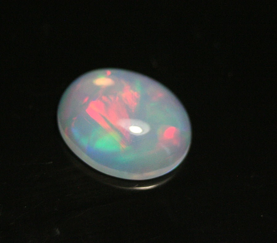 2.8ct Welo Crystal Opal Cabochon - Rainbow Flash AAA Jelly Opal - See Video 12x10mm