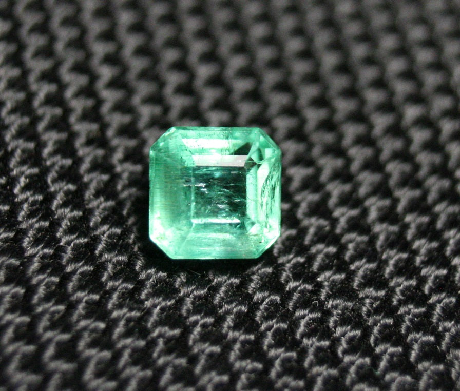 Panjshir Valley Emerald 1.18ct Rare Natural Emerald Cut Genuine Afghan Emerald 6x6mm