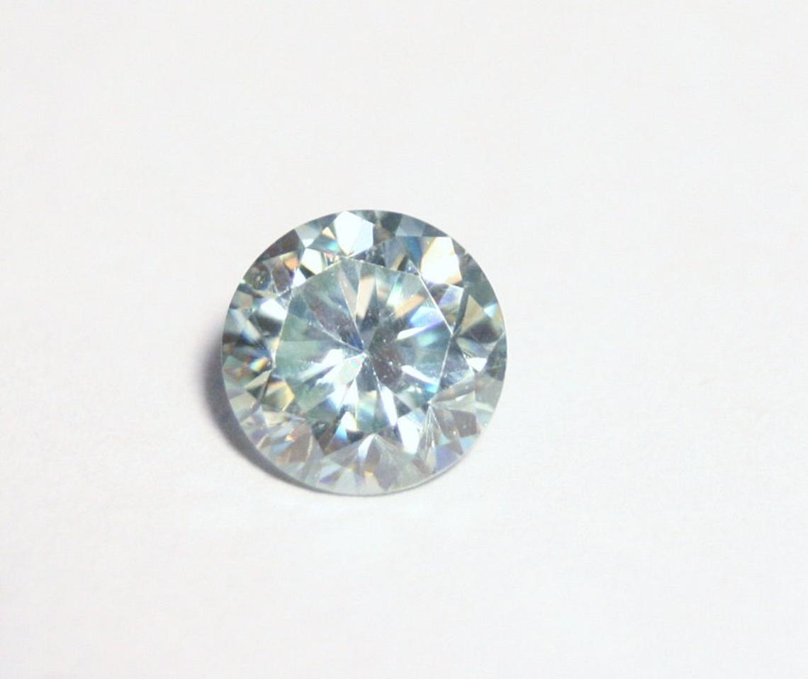 1.16ct Sky Blue Moissanite Round - Beautiful Precision Cut Gem 7x7