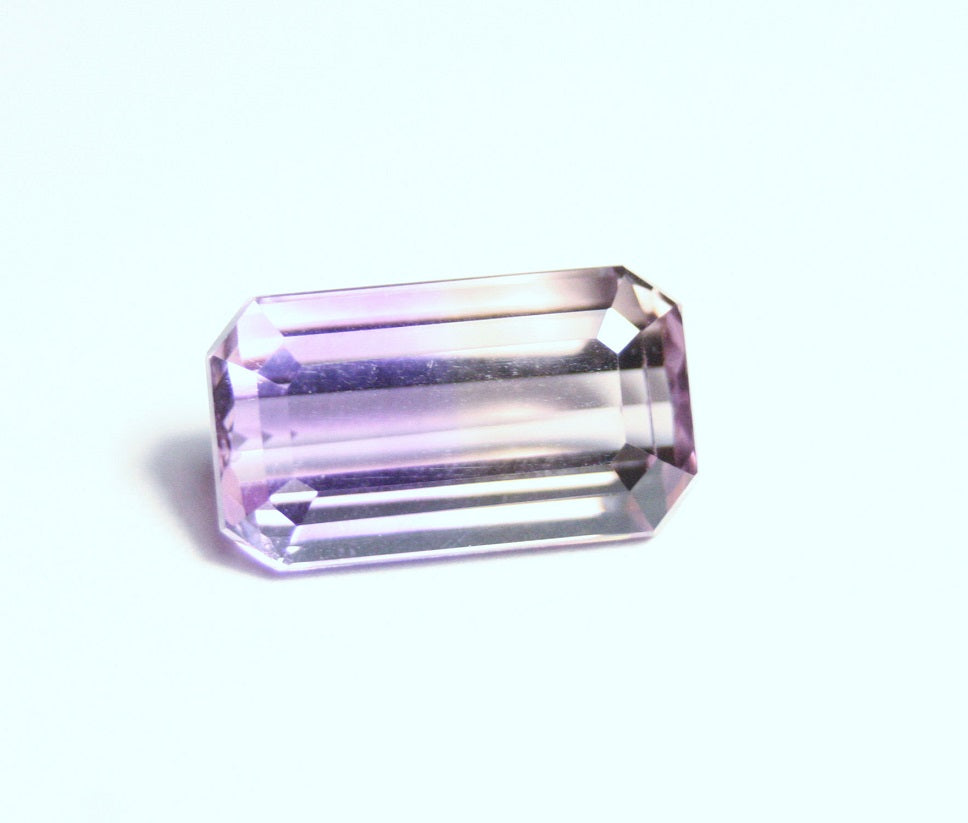 5.22ct Bolivian Ametrine Lovely Clean BiColour Emerald Cut Gem Stone Natural Ametrine