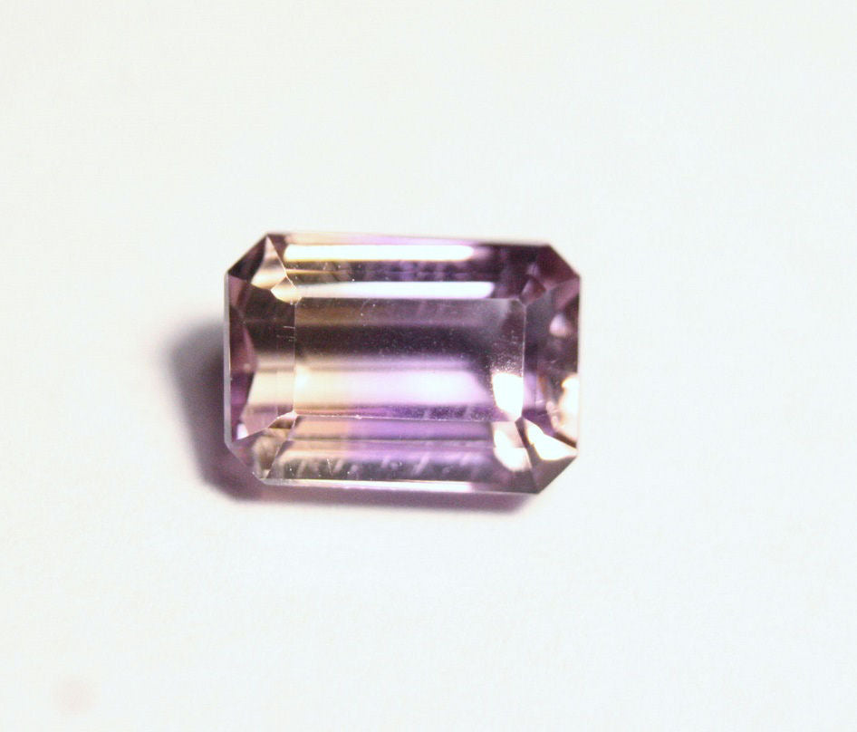 3.3ct Bolivian Ametrine Lovely Clean BiColour Emerald Cut Gem Stone Natural Ametrine