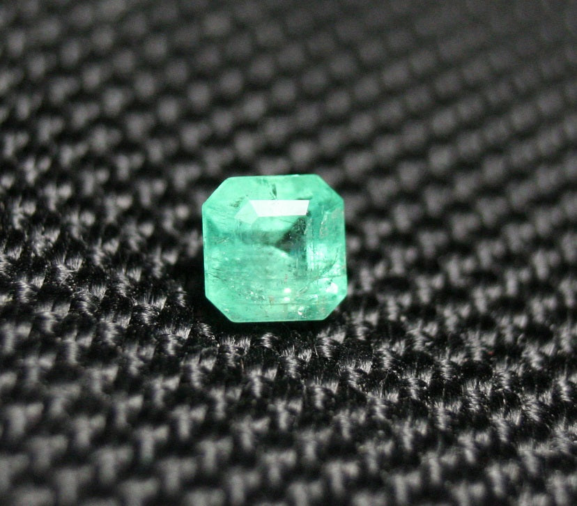 Panjshir Valley Emerald 0.56ct Rare Natural Emerald Cut Genuine Afghan Emerald 4x4mm