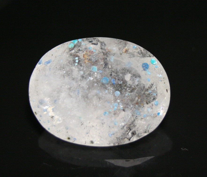 Paraiba Quartz - Rare Faceted Quartz with Gilalite inclusions