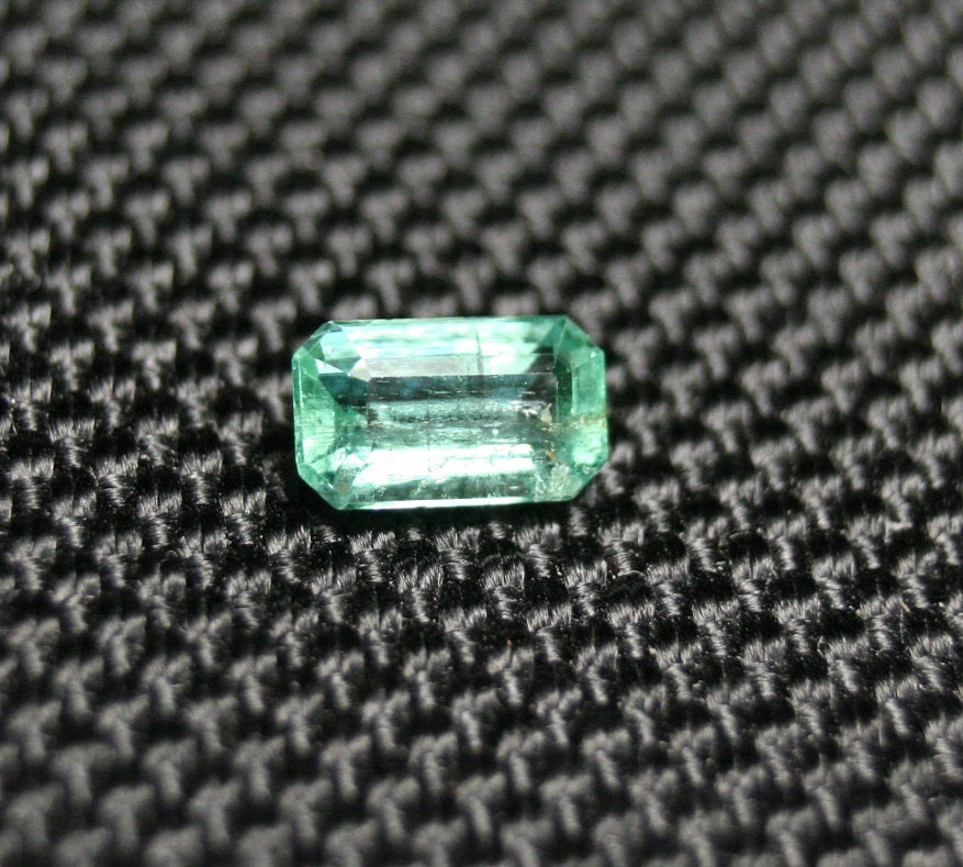 Panjshir Valley Emerald 0.86ct Rare Natural Emerald Cut Genuine Afghan Emerald 7x4mm