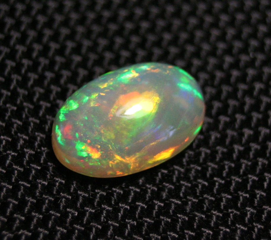 4.3ct Welo Crystal Opal Cabochon Neon Blaze Natural Opal See Video 15x10mm