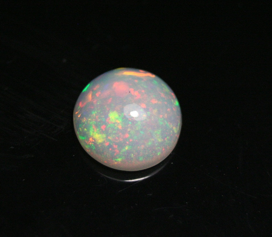 2.4ct Welo Crystal Opal Cabochon - Rainbow Confetti AAA Jelly Opal - See Video 10x10mm