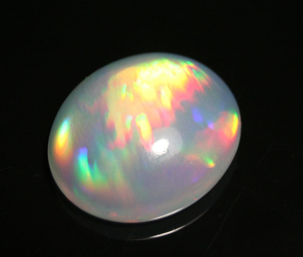 20.4ct Welo Crystal Opal Cabochon Rare 3D Micro Honeycomb AAAA Jelly Opal