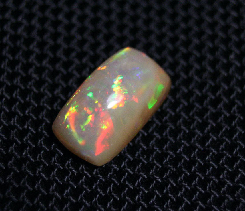 3.5ct Mezezo Precious Opal Cabochon Rainbow Mosaic Rare Natural Opal See Video