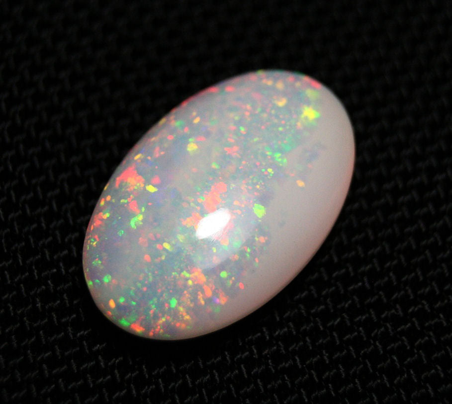 10.8ct Welo Precious Opal Cabochon Rainbow Confetti Natural Ethiopian Opal Video