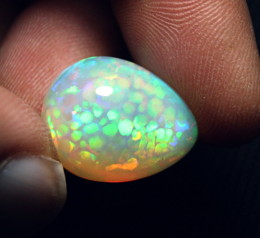 20ct Welo Crystal Opal Cabochon Rare Inverted Honeycomb Digit Natural Opal Video