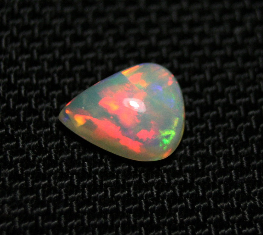 2.11ct Welo Crystal Opal Cabochon Rainbow Pear Natural Opal See Video 11x9mm