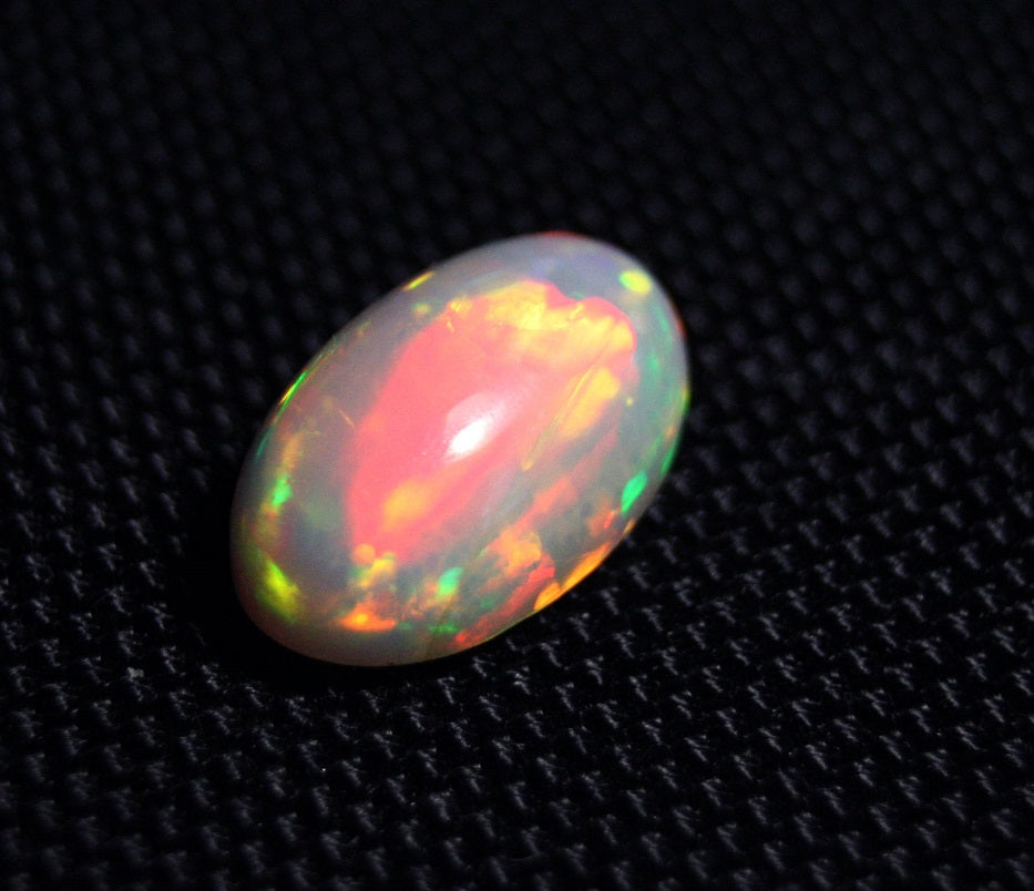 10ct Welo Grey Base Opal Cabochon Rainbow Mosaic Blaze AAA Natural Opal Video