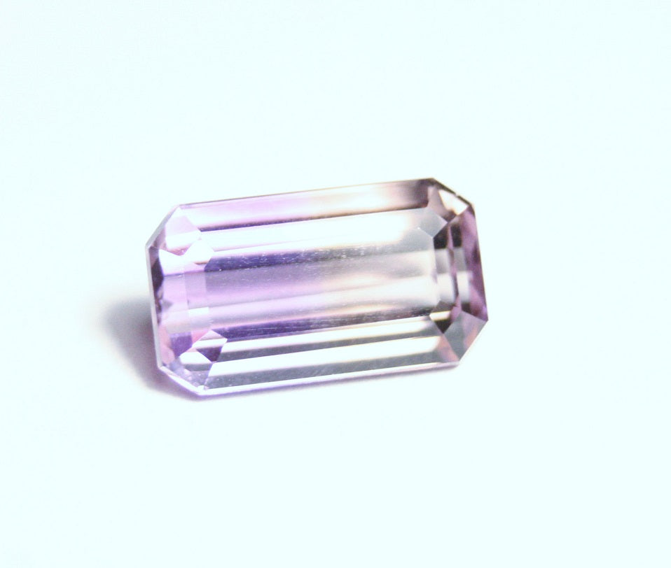 5.22ct Bolivian Ametrine Lovely Clean BiColour Emerald Cut Gem Stone Natural Ametrine