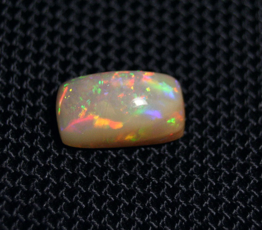 3.5ct Mezezo Precious Opal Cabochon Rainbow Mosaic Rare Natural Opal See Video