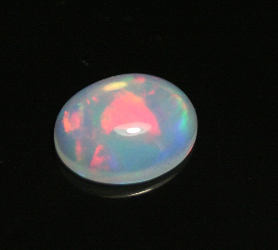 2.8ct Welo Crystal Opal Cabochon - Rainbow Flash AAA Jelly Opal - See Video 12x10mm