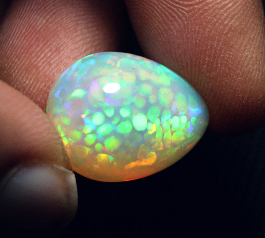 20ct Welo Crystal Opal Cabochon Rare Inverted Honeycomb Digit Natural Opal Video